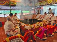 Sharadiya Navaratri 2020 Day 7 (23.10.2020) - Karla - Samuhik Durga Homa on behalf of 8 Yajamana-s